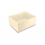 Shaws Shaker Single 600 Zlew jednokomorowy 59,5x46 cm Biszkoptowy SCSH600PN