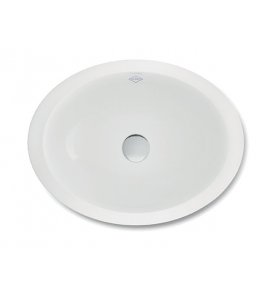 Shaws Aira Umywalka owalna wpuszczana w blat 50,5x38 cm Biały SBAI605WH