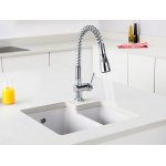 Shaws Brindle 800 Zlew dwukomorowy 76x50 cm Biały SCBH760WH
