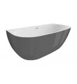 Polimat RISA Wanna wolnostojąca przyścienna 160x80 cm Stylowy grafit 00482