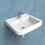 Flaminia Como Umywalka ścienna 62x52,5 cm biała CM62L Tylko 1 sztuka w takiej cenie!