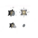Hotbath Cobber Element podtynkowy przycisku zaworu podtynkowego HBCB7069PB