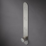 Hotbath Cobber Bateria termostatyczna 3-drożna podtynkowa z przyciskiem element zewnętrzny Brushed Nickel PB050.GN