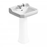 Ideal Standard Waverley Umywalka ścienna z 1 otworem na baterię 56x45,4 cm biała U470201 