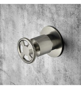 Hotbath Cobber@work Zawór odcinający podtynkowy element zewnętrzny Brushed nickel CW7068.GN