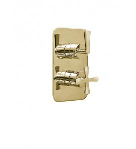  Burlington Riviera Bateria natryskowa podtynkowa 2-drożna element zewnętrzny gold RIV3GOLD