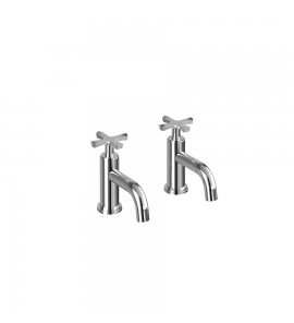 Burlington Riviera Bateria umywalkowa (para) 2-otworowa chrom RIV7CHR