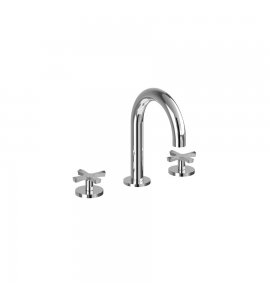 Burlington Riviera Bateria umywalkowa 3-otworowa chrom RIV6CHR
