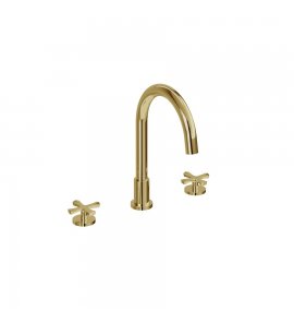  Burlington Riviera Bateria wannowa 3-otworowa na brzeg wanny gold RIV32GOLD