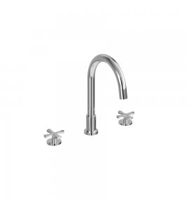 Burlington Riviera Bateria wannowa 3-otworowa na brzeg wanny Chrom RIV32CHR