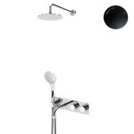 Bruma Lusitano Zestaw wannowo-natryskowy 250 mm Podtynkowy termostatyczny z ramieniem ściennym Night sky 1383102NS