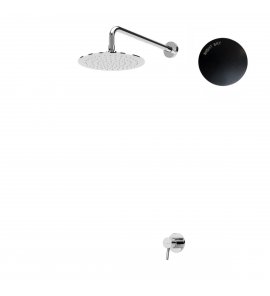 Bruma Lusitano Zestaw natryskowy Ø 200 mm Podtynkowy z ramieniem ściennym Night sky 1077601NS