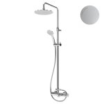 Bruma Lusitano Zestaw wannowo-natryskowy Naścienny Ø 300 mm Pure white 1072609PW