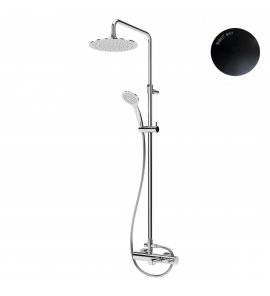 Bruma Lusitano Zestaw wannowo-natryskowy Naścienny Ø 300 mm Night sky 1072609NS