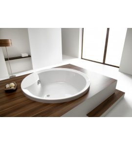 Hoesch Orlando Wanna okrągła do zabudowy ∅ 160 cm biały 6017.010