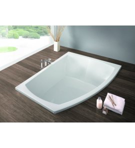 Hoesch Largo Wanna asymetryczna prawa do zabudowy 180x130 cm biały 3693.010