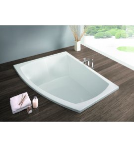 Hoesch Largo Wanna asymetryczna lewa do zabudowy 180x130 cm biały 3694.010