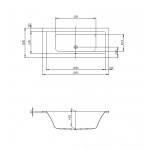 Hoesch Scelta Wanna do zabudowy 190x80 cm biały 3670.010