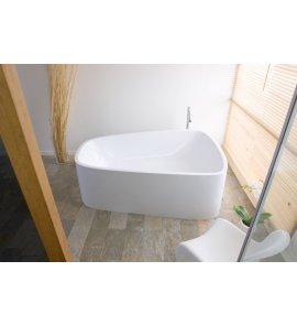 Hoesch SingleBath Duo Wanna wolnostojąca z obudową lewa 179,7x117,2 cm biały 3698.010