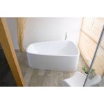 Hoesch SingleBath Duo Wanna wolnostojąca z obudową lewa 179,7x117,2 cm biały 3698.010