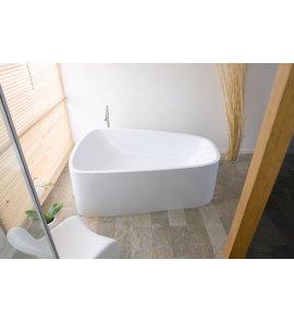 Hoesch SingleBath Duo Wanna wolnostojąca z obudową prawa 179,7x117,2 cm biały 3699.010