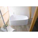 Hoesch SingleBath Duo Wanna wolnostojąca z obudową prawa 179,7x117,2 cm biały 3699.010