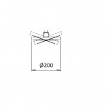 Bruma Deszczownica Ø 200 mm Satinox 14554062ST W MAGAZYNIE !!!