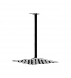 Bruma Quadra Deszczownica 250x250 mm z ramieniem sufitowym Chrom 1455337CR