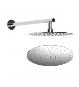 Bruma Deszczownica ścienna Ø 250 mm z ramieniem ściennym Chrom 1455243CR