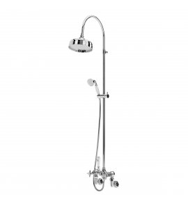 Bruma Imperial Zestaw natryskowy Ø 200 mm Naścienny z ramieniem ściennym Chrom 1172751CR