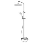 Bruma Lusitano Zestaw wannowo-natryskowy Naścienny Ø 300 mm Chrom 1072609CR