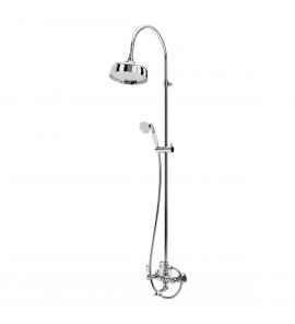 Bruma Classico Zestaw wannowo-natryskowy ścienny z deszczownicą Ø 200 mm Chrom 1182651CR