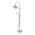 Bruma Classico Zestaw wannowo-natryskowy ścienny z deszczownicą Ø 200 mm Chrom 1182651CR