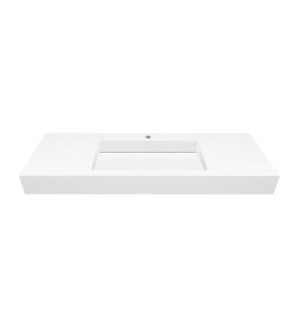Cristalstone Linea Ideal Umywalka wpuszczana w blat biała U1300-MCOLC