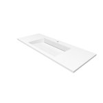 Cristalstone Linea Ideal Umywalka wpuszczana w blat biała U1200-MCOLC/CR