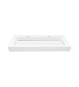 Cristalstone Linea Ideal Umywalka wpuszczana w blat biała U1200-MOLC