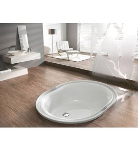 HOESCH Ergo+ Wanna akrylowa owalna - do zabudowy 200x160 cm biała 6437.010305