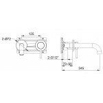 KOHLMAN Axel Bateria umywalkowa podtynkowa chrom QW180A