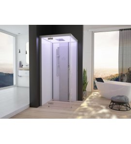 HOESCH SensePerience Kabina parowa prostokątna lewa bez brodzika 1400x1000 biała 532341B.550