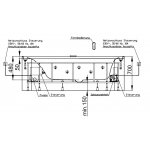 HOESCH Ergo+ Wanna akrylowa prostokątna wolnostojąca z obudową szklaną w kolorze białym z dedykowanym systemem hydromasażu 207,5x107,5 cm biała/chrom 6441S.010305550