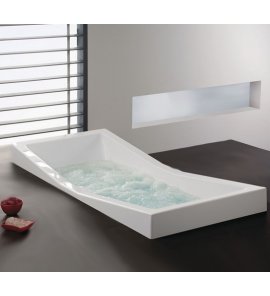 HOESCH Foster Wanna akrylowa prostokątna z systemem wodno-powietrznym hydromasażu Reviva II 180x80 cm biała 6628E