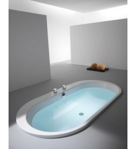 HOESCH Foster Wanna akrylowa owalna z systemem wodno-powietrznym hydromasażu Reviva II 190x98 cm biała 6476E