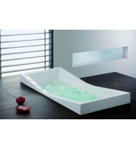 HOESCH Foster Wanna akrylowa prostokątna z systemem wodno-powietrznym hydromasażu Reviva II 190x90 cm biała 6697E