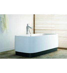 HOESCH SingleBath Duo Wanna akrylowa owalna lewa do zabudowy  z systemem wodno-powietrznym hydromasażu Reviva II 176,6x114,1 cm biała 3688E