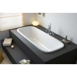 HOESCH SingleBath Uno Wanna akrylowa owalna do zabudowy z systemem wodno-powietrznym hydromasażu Reviva II 176,6x75 cm biała 3687E