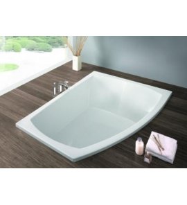 HOESCH Largo Wanna akrylowa asymetryczna prawa z systemem wodno-powietrznym hydromasażu Reviva II 180x130 cm biała 3693E
