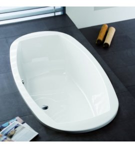 HOESCH Largo Wanna akrylowa owalna z systemem wodno-powietrznym hydromasażu Reviva II 200x100 cm biała 3695E
