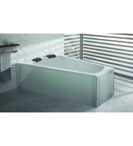 HOESCH Largo Wanna akrylowa trapezowa lewa z systemem wodno-powietrznym hydromasażu Reviva II 180x140 cm biała 3705E
