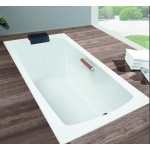 HOESCH Largo Wanna akrylowa prostokątna z systemem wodno-powietrznym hydromasażu Reviva II 190x80 cm biała 3710E