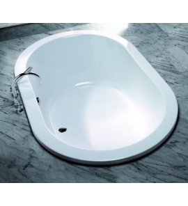 HOESCH Scelta Wanna akrylowa owalna z systemem wodno-powietrznym hydromasażu Reviva II 190x120 cm biała 3679E